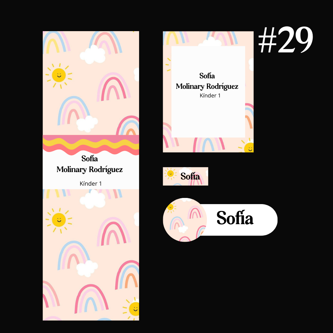 Etiquetas - ESCOLARES KIT