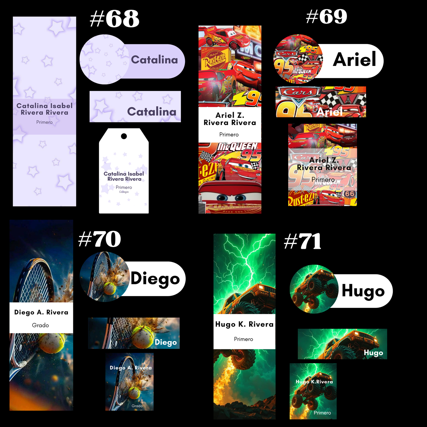 Etiquetas - ESCOLARES  KIT