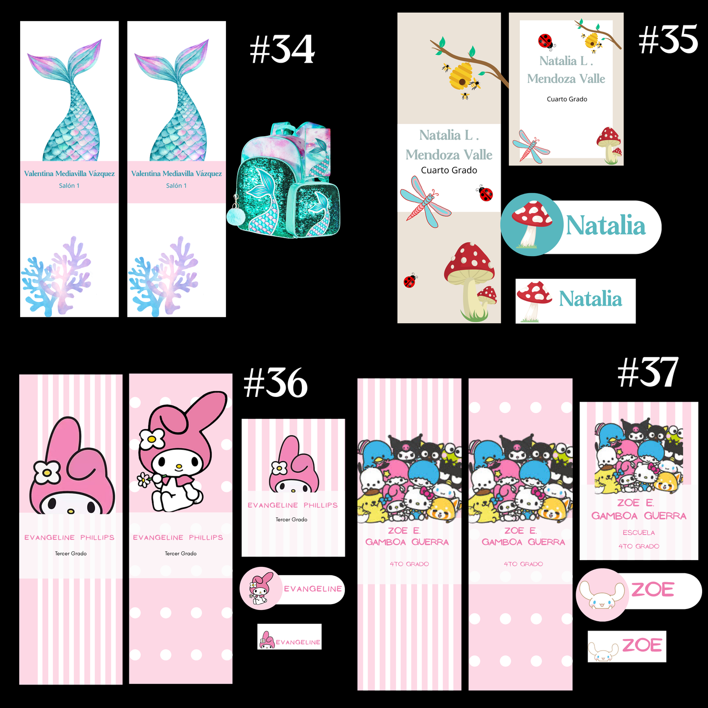 Etiquetas - ESCOLARES  KIT