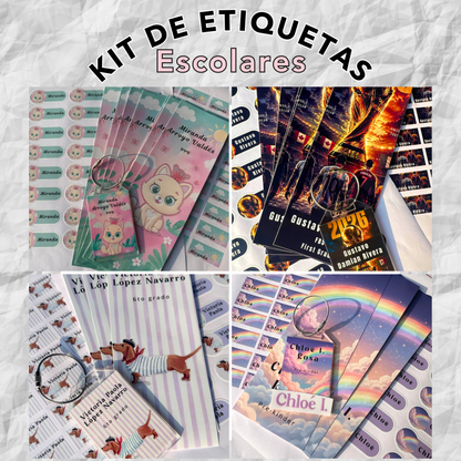Etiquetas - ESCOLARES  KIT