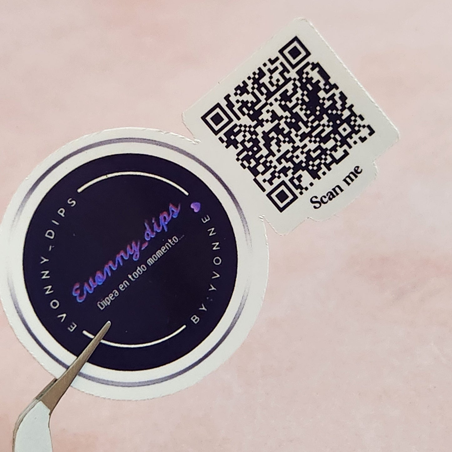 LOGO + QR Code Sticker