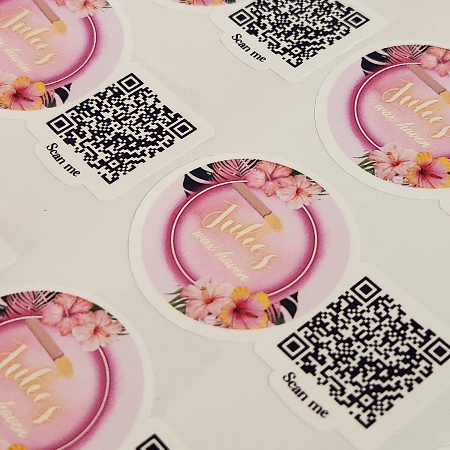 LOGO + QR Code Sticker