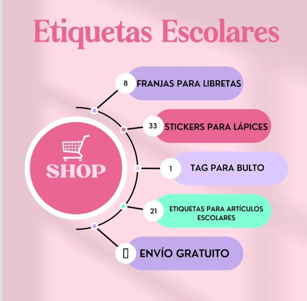 Etiquetas - ESCOLARES  KIT