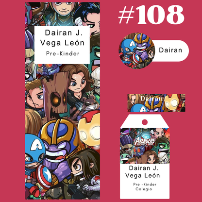 Etiquetas - ESCOLARES  KIT