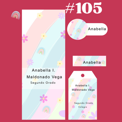 Etiquetas - ESCOLARES  KIT