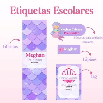 Etiquetas - ESCOLARES  KIT