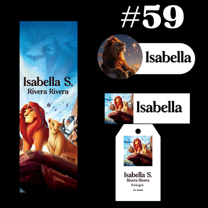 Etiquetas - ESCOLARES  KIT