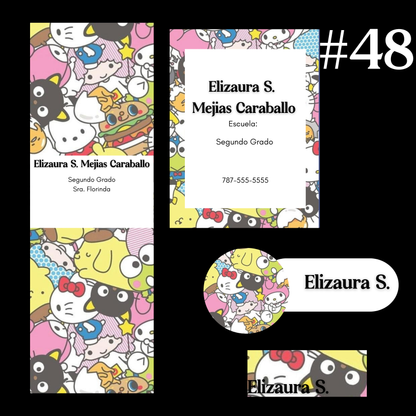 Etiquetas - ESCOLARES  KIT